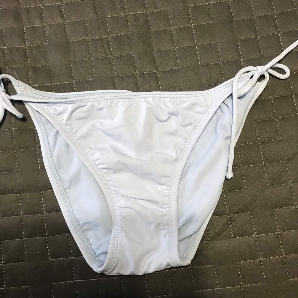 Baby blue string bikini bottom